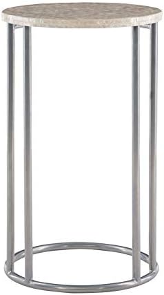 Silver Metal Accent C Table K939