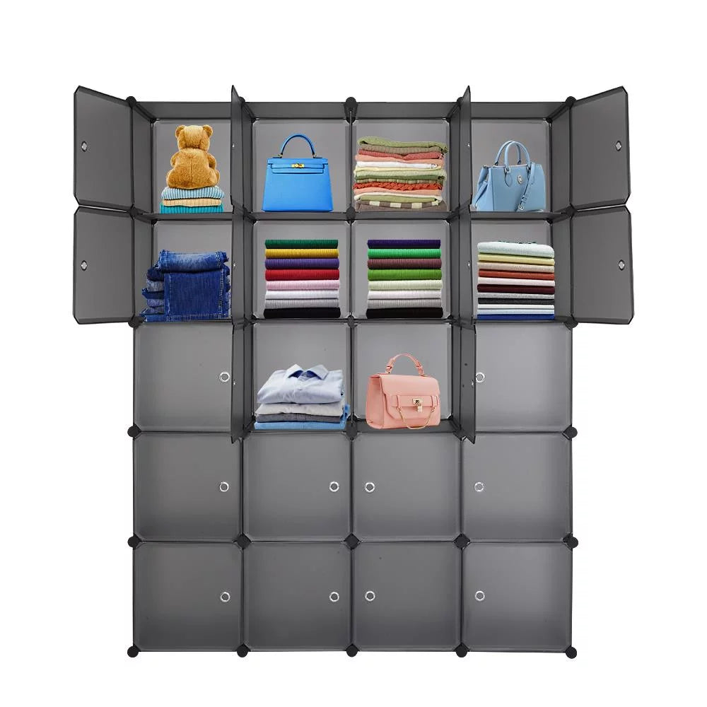 20 Cube Stackable Plastic Storage Organizer Q94629