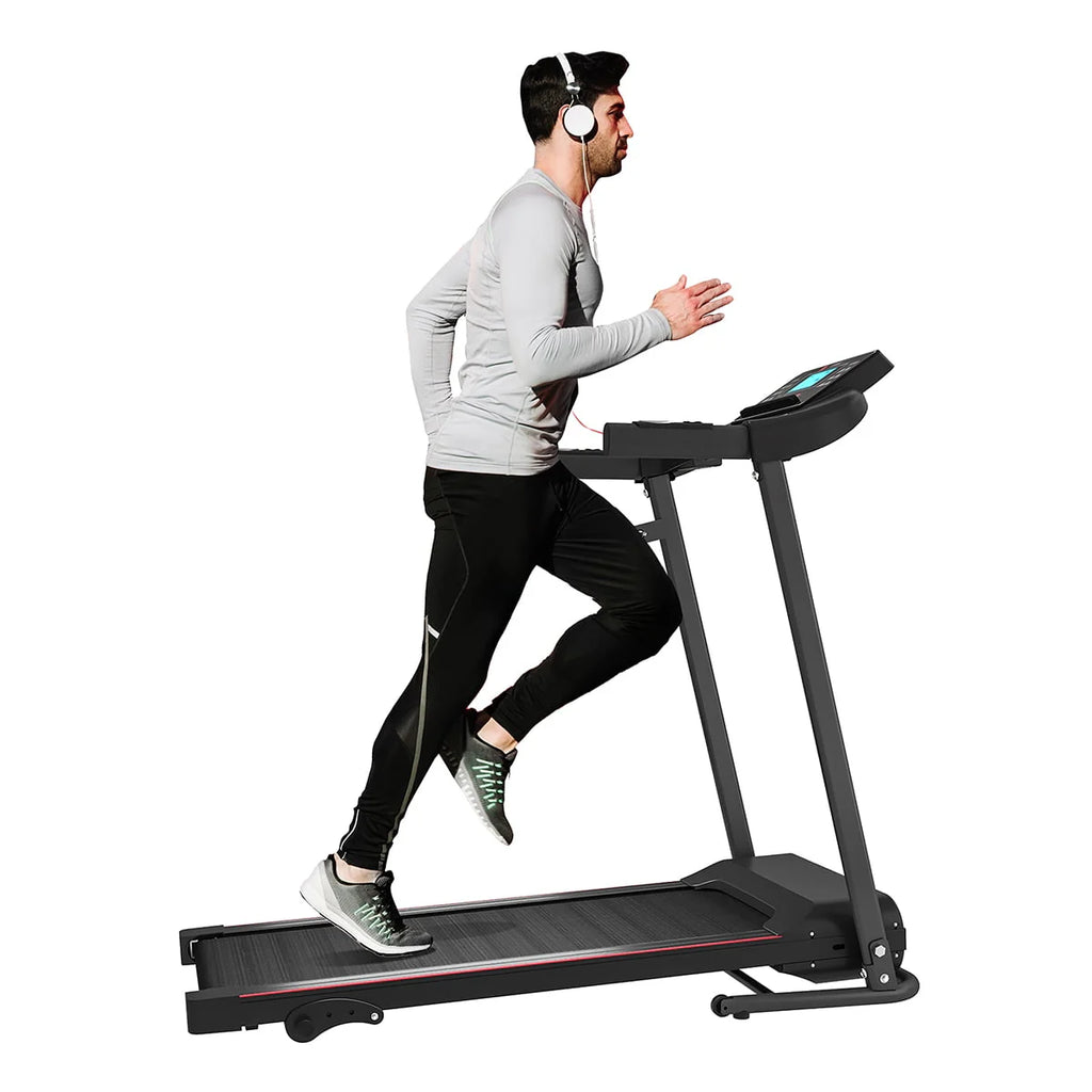 Foldable Treadmill with Incline 220lbs Black T87799