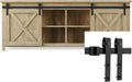 6 FT Mini Sliding Double Barn Door Hardware Track Kit M88095