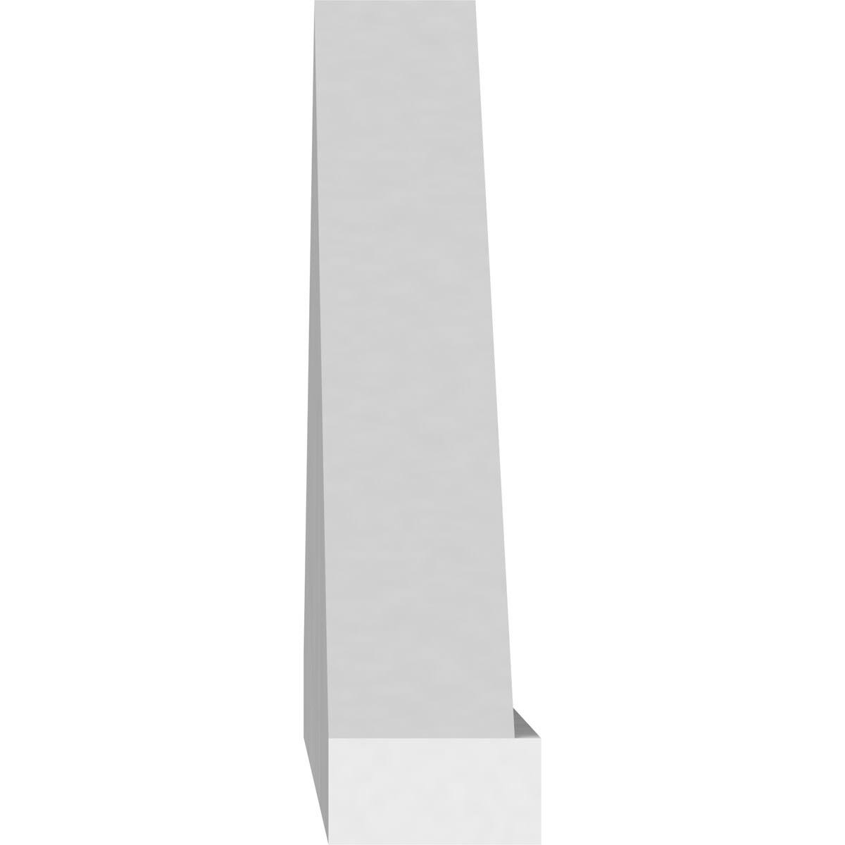 Smooth PVC Peaked Cap Pediment U88384