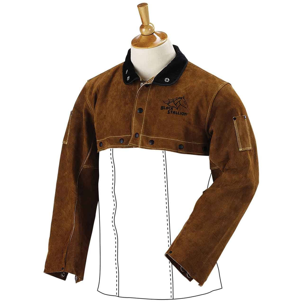 Split Cowhide Welding Cape Sleeves 4X-Large J533533
