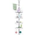 Rustproof Stainless Steel 4-Tier Tension Pole Shower Caddy H7856