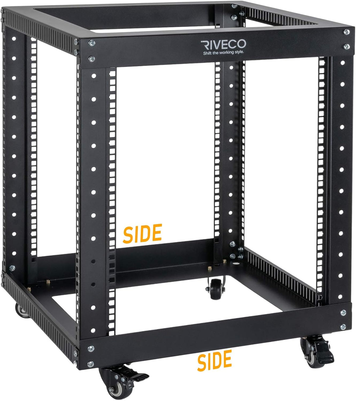 12U Open Frame Server Rack with Casters S3346