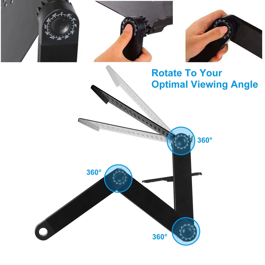 Folding Adjustable Laptop Desk with Mouse Board E24638
