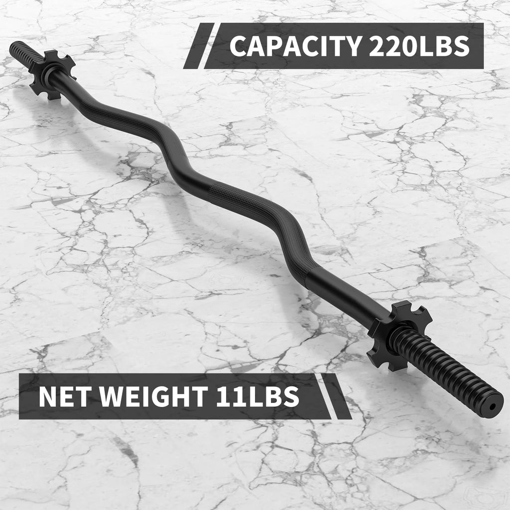 47'' Olympic Curl Bar with Collars Z328