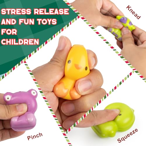 Christmas Advent Calendar with 24 Fidget Mochi Squishies Toys F9515
