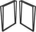Black 28” Height 24” Wide Metal Table Legs 2 PCS F94627