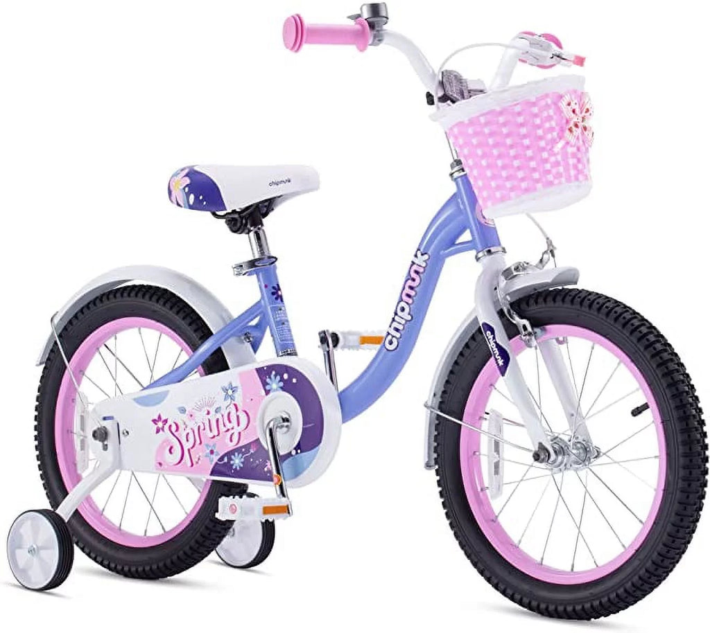 Green 14 Inch Kids Bike with Basket Y930213