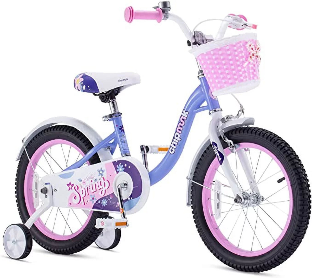 Green 14 Inch Kids Bike with Basket Y930213