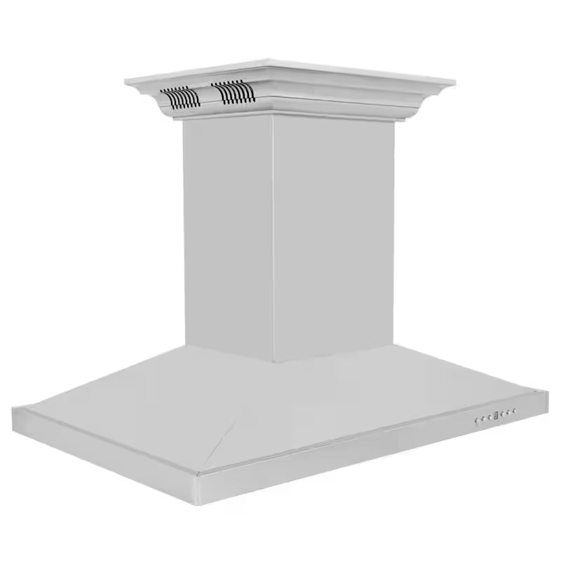 36 in. 400 CFM Ducted Island Mount Range Hood in Stainless Steel B413