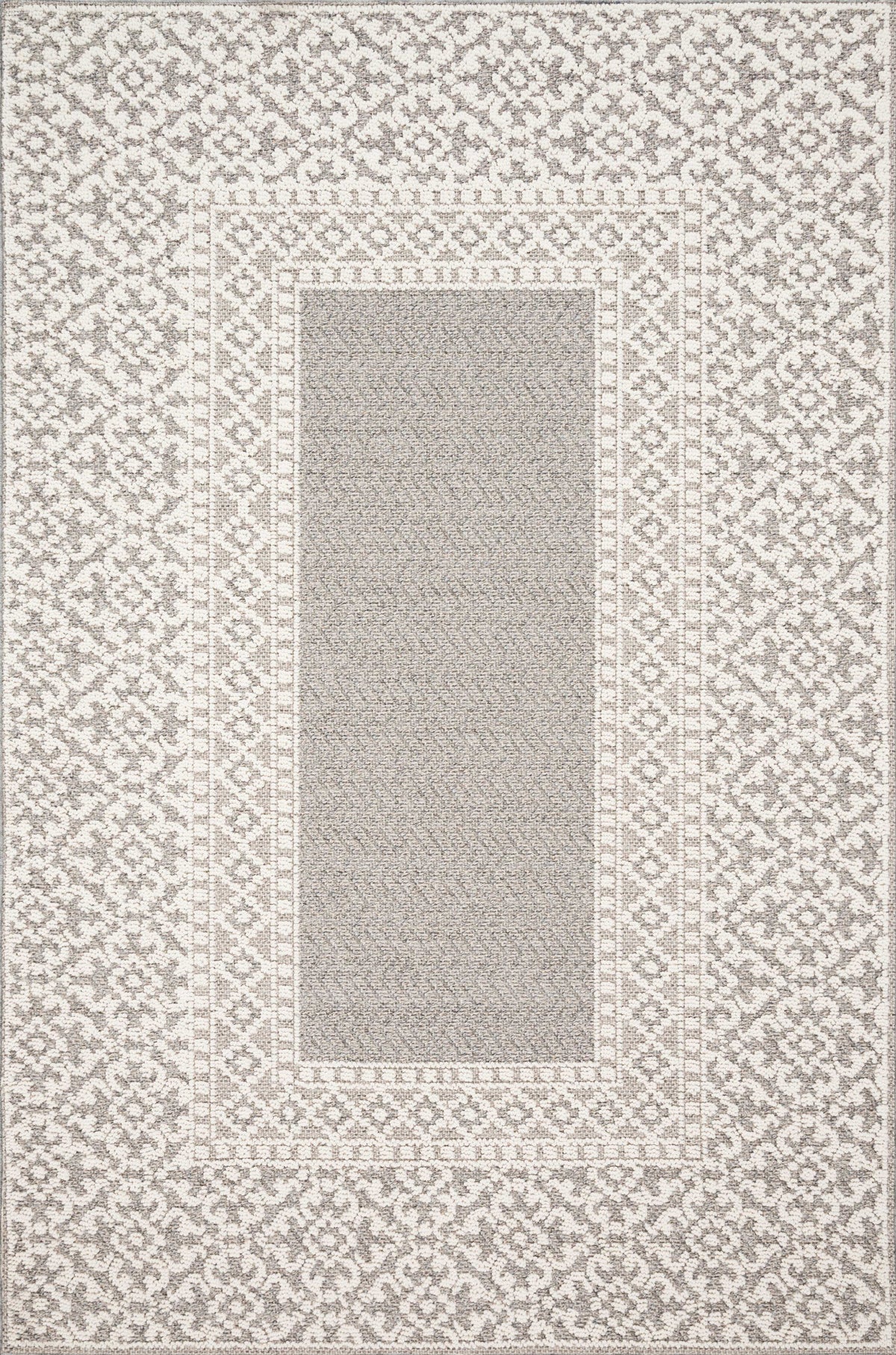 Grey Ivory Rug 7'10 x 10'1 Z681