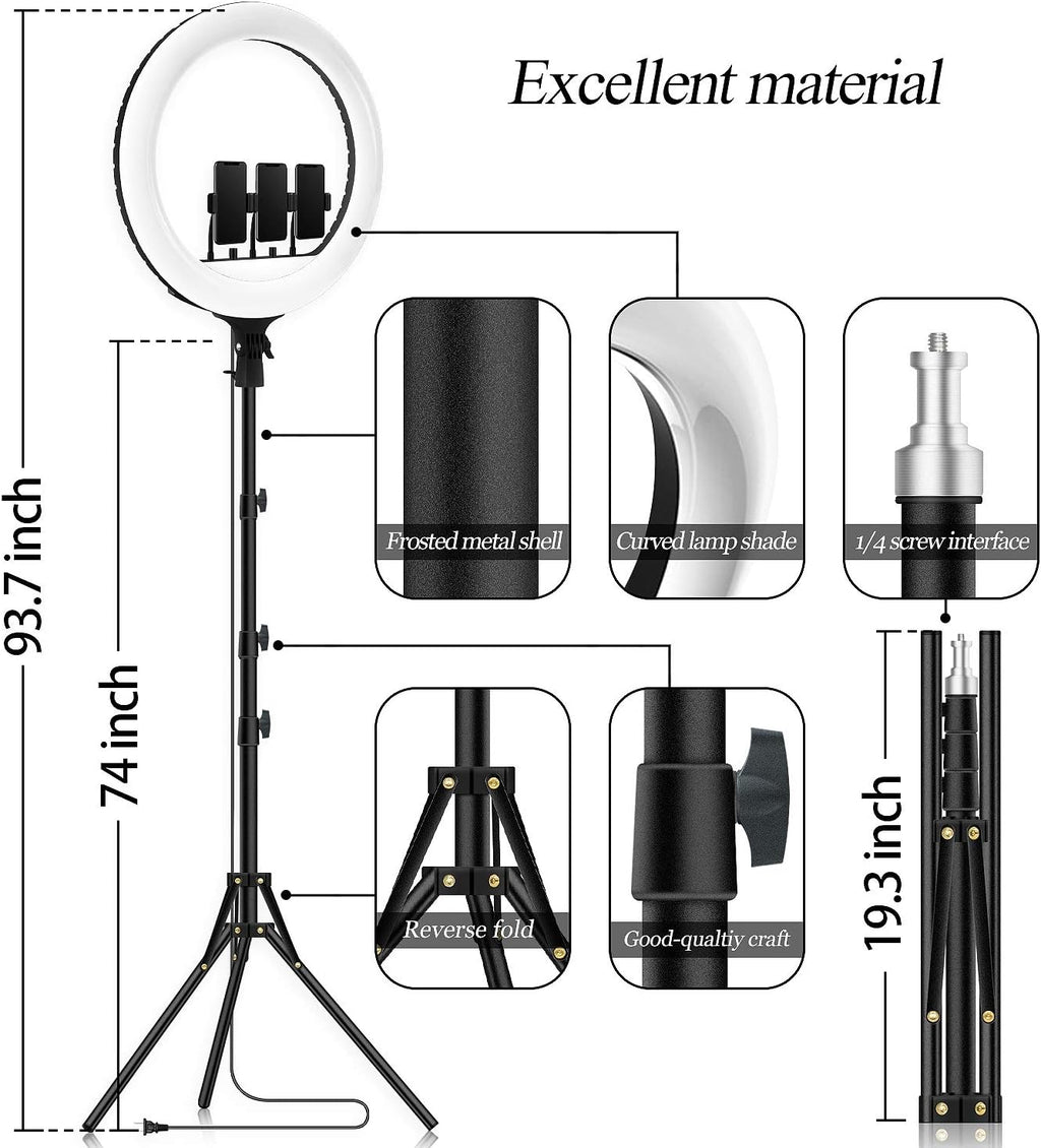 18 LED RGB Ring Light with Tripod J531132