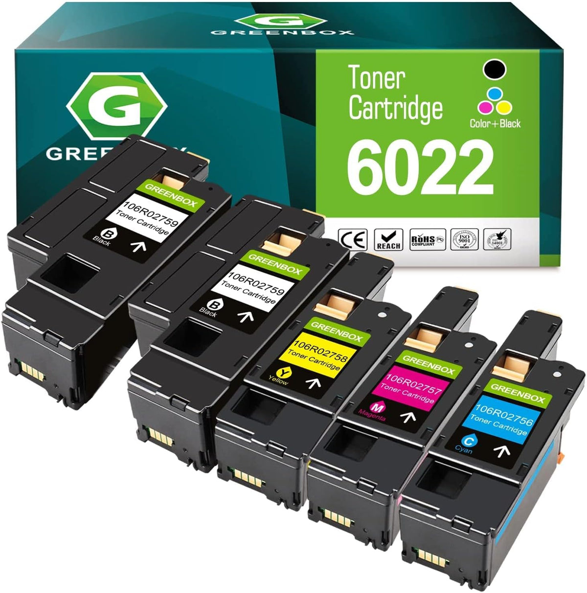 Remanufactured Toner Cartridge Replacement 2 Black 1 Cyan 1 Magenta 1 Yellow T4688