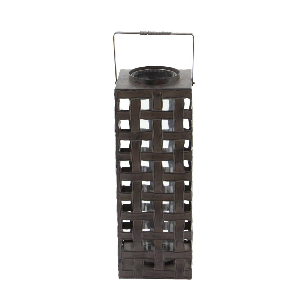 Metal Glass Candle Lantern B80717