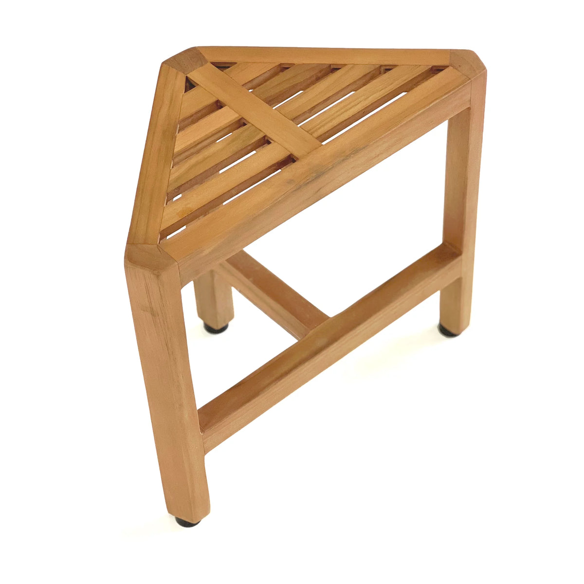 Solid Teak Corner Foot Stool Side Table T7108