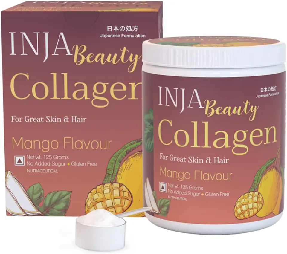 Marine Collagen Supplement with Vitamin C, Sugar and Gluten Free, Mango Flavor, 125gm E248