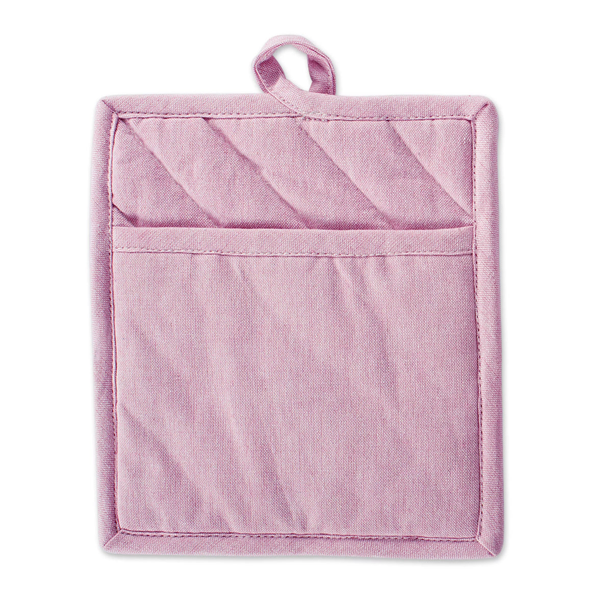 Set of 2 Rose Chambray Potholders C886