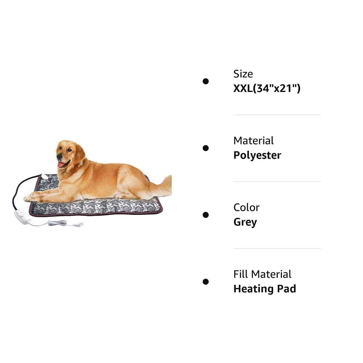 Electric Heating Pad for Dog Bed J62280