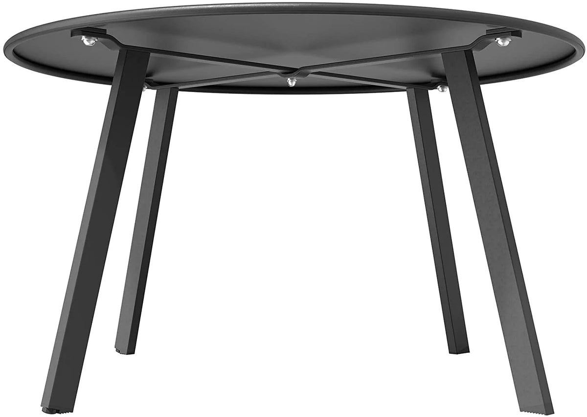 Black Round Metal End Table J272594