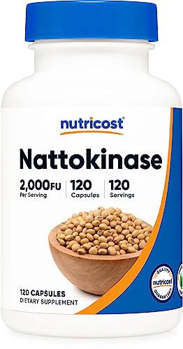 Nattokinase 2,000FU 120 Capsules Gluten Free Non-GMO Vegetarian B828449