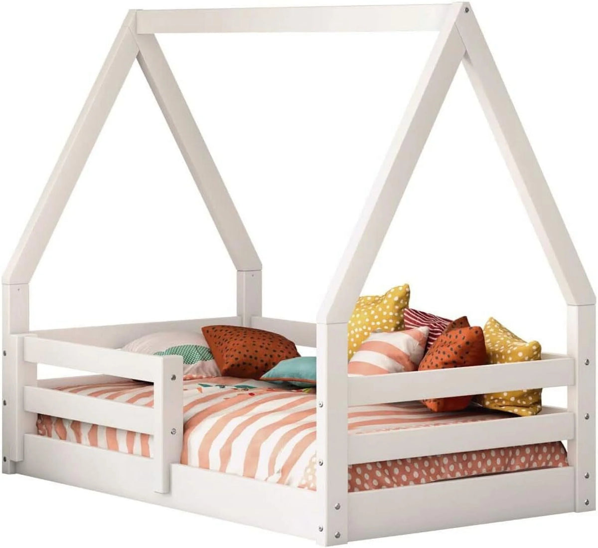 Solid Wood Toddler Bed White P751248