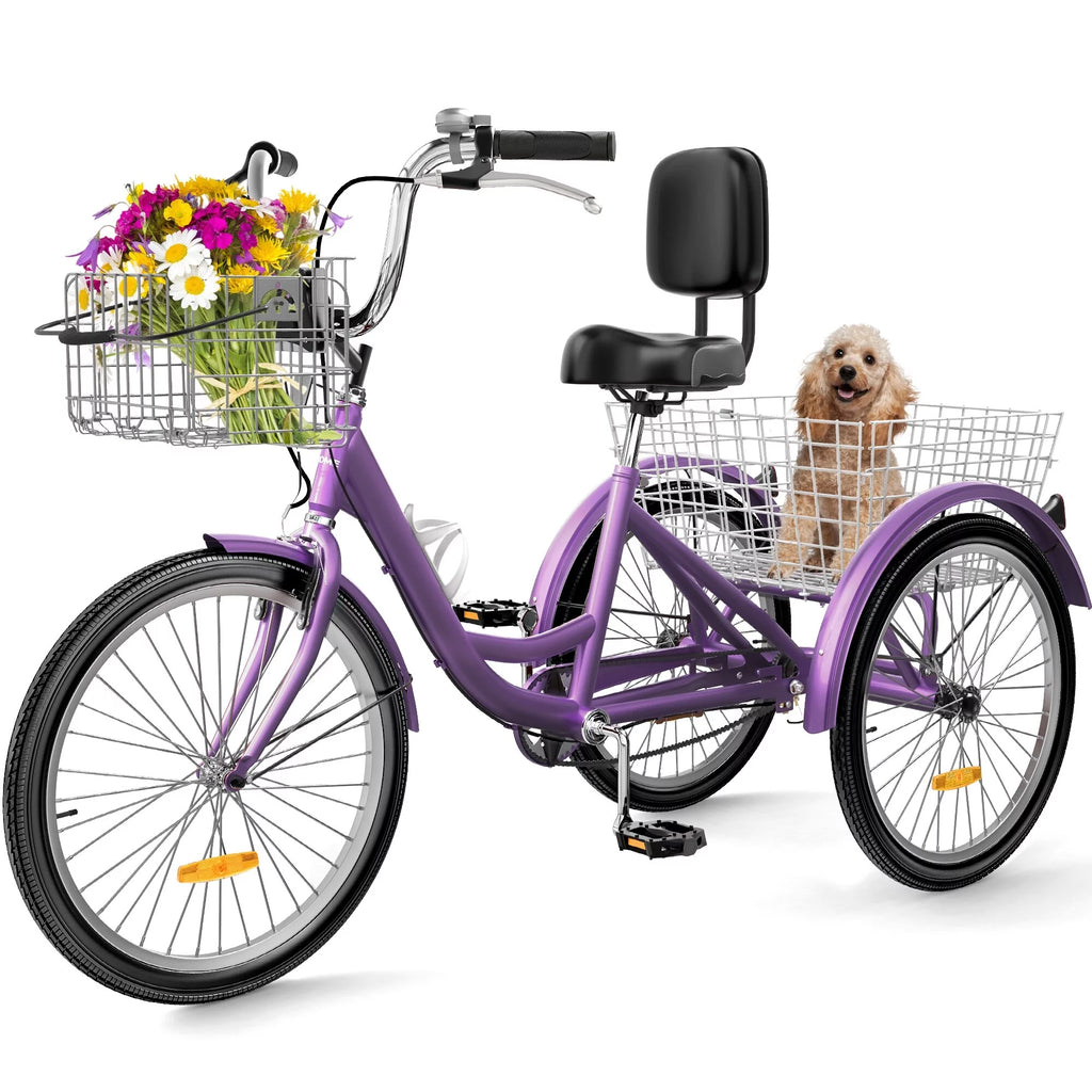 Blue 26 Adult Tricycle 3 Wheel Bike V116