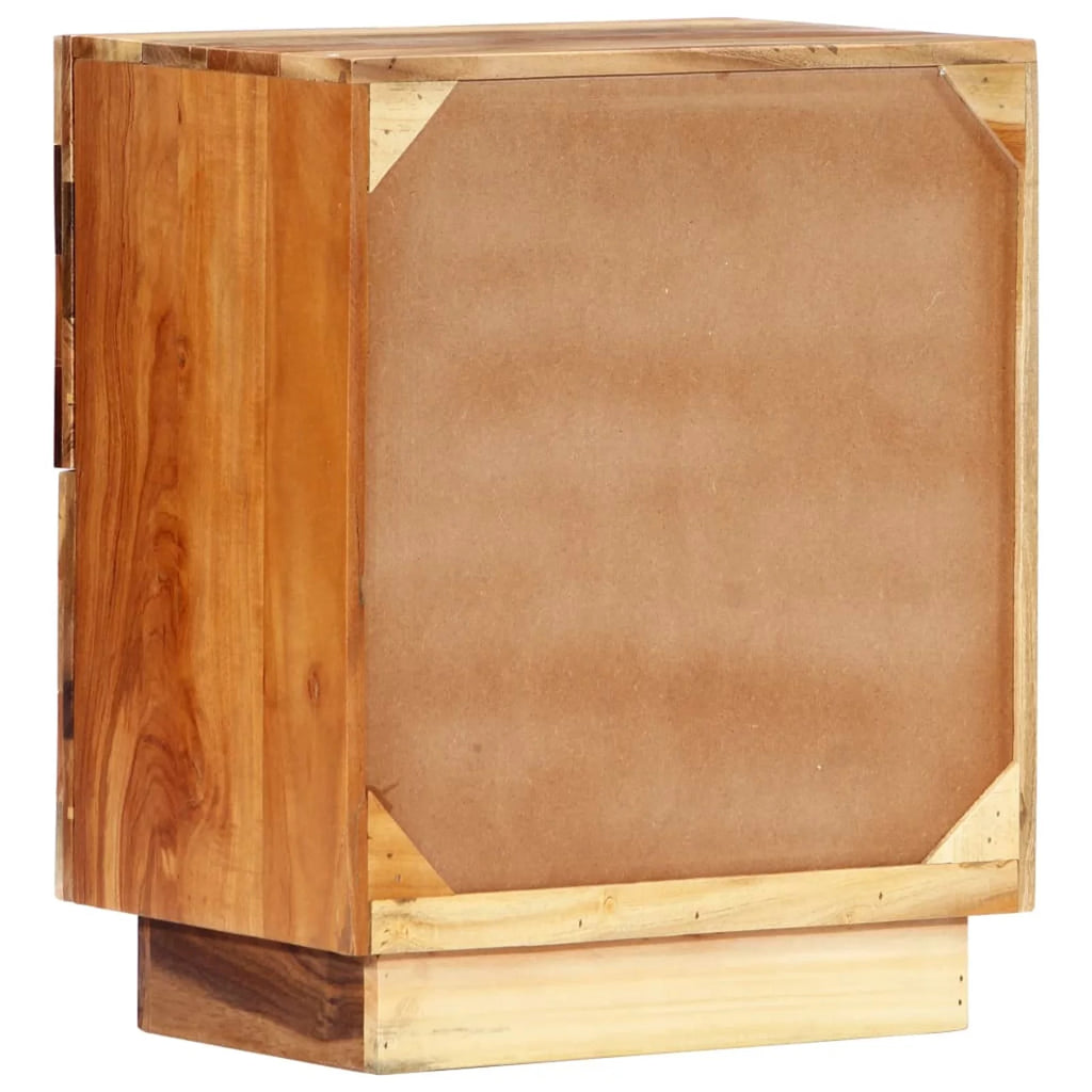 Bedside Cabinet Solid Reclaimed Wood J125843