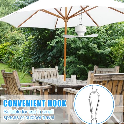 2 Sets Rechargeable Ceiling Fan with LED Lantern T5107