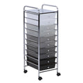 10 Drawer Rolling Cart T167