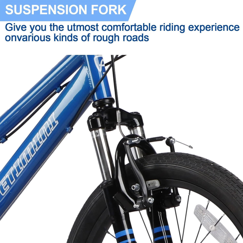 20 Inch 6 Speed Kids Mountain Bike Blue C41534