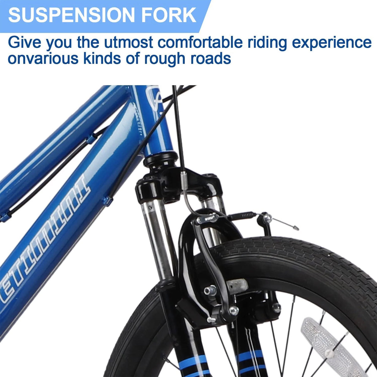 20 Inch 6 Speed Kids Mountain Bike Blue C41534
