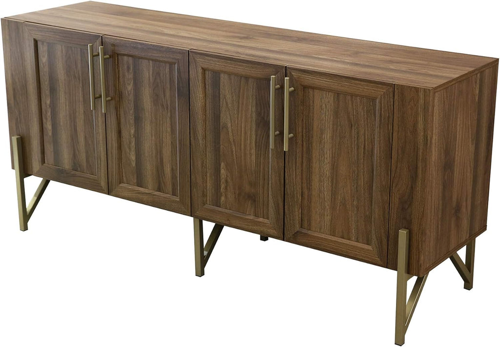 Walnut Mid Century TV Stand Media Console F410824