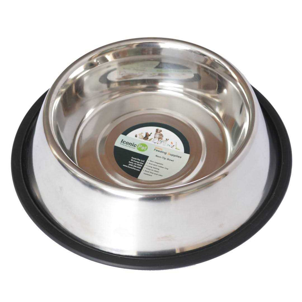 2 Pack Stainless Steel Non-Skid Pet Bowl P60517