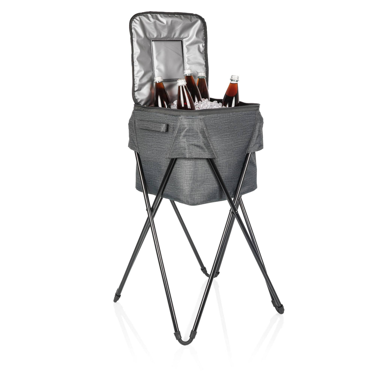 Camping Party Cooler with Stand - Gray B9420