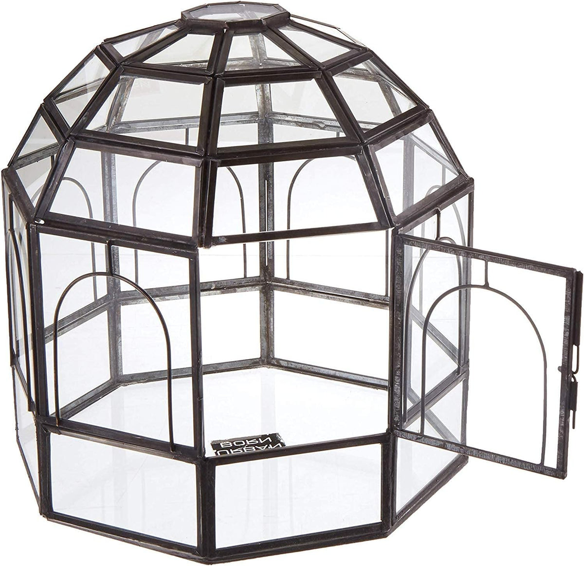 Large Glass Terrarium 10 x 9 x 9 Black P164344