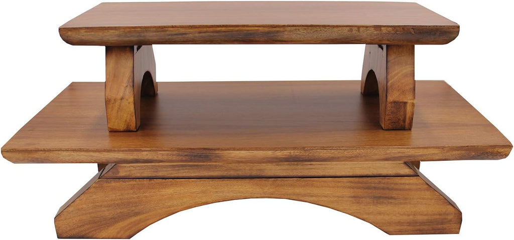 Solid Wood Hand Carved Meditation Table I13003