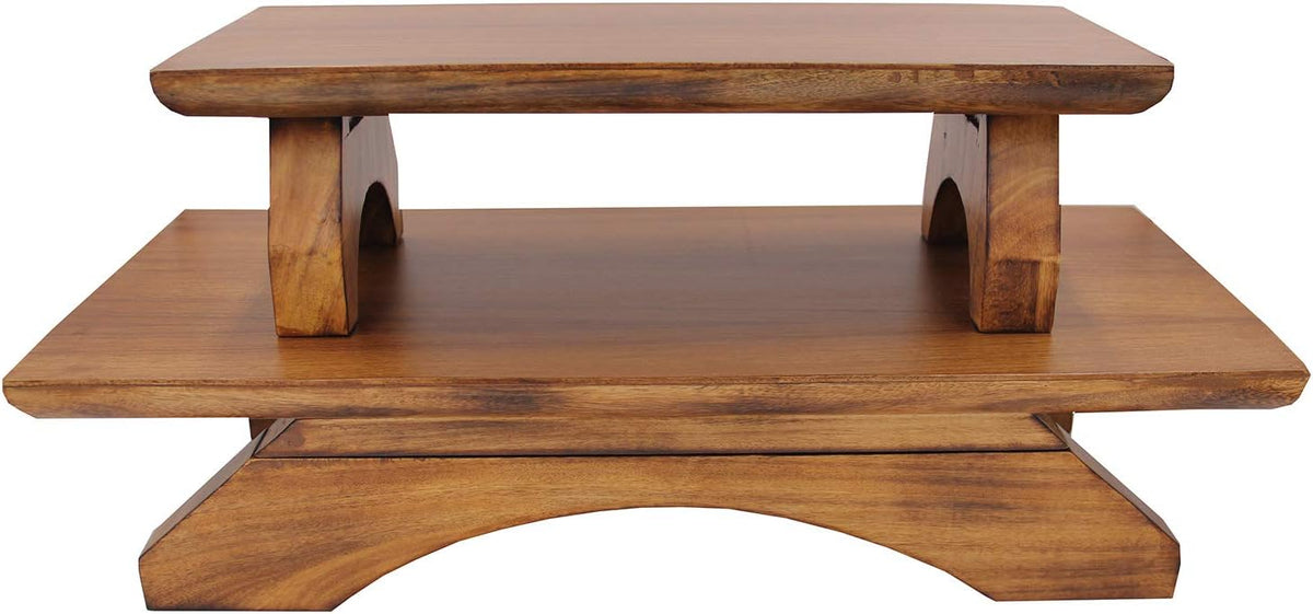 Solid Wood Hand Carved Meditation Table I13003