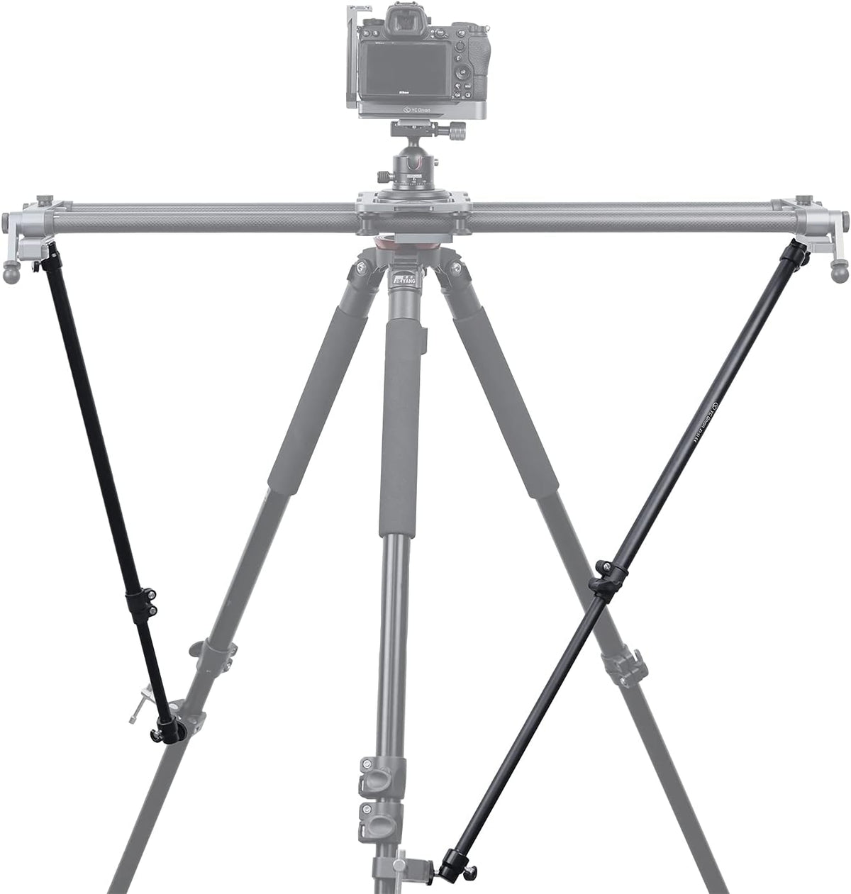Camera Slider Support Arm Adjustable Length 23”-37.5” Pack-2 S378158