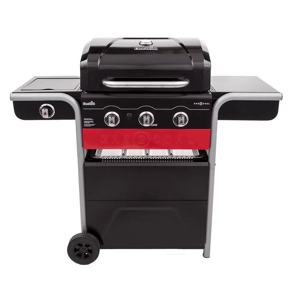 3-Burner Gas & Charcoal Combination Grill S383