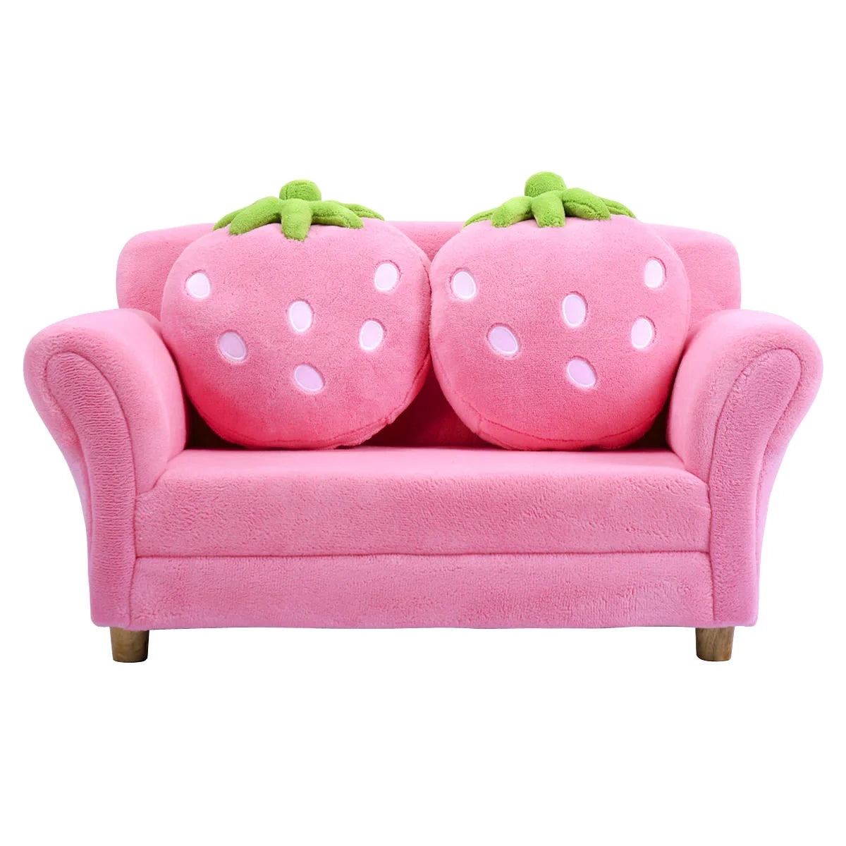 Kids Sofa Armrest Chair with 2 Pillow Pink I724784