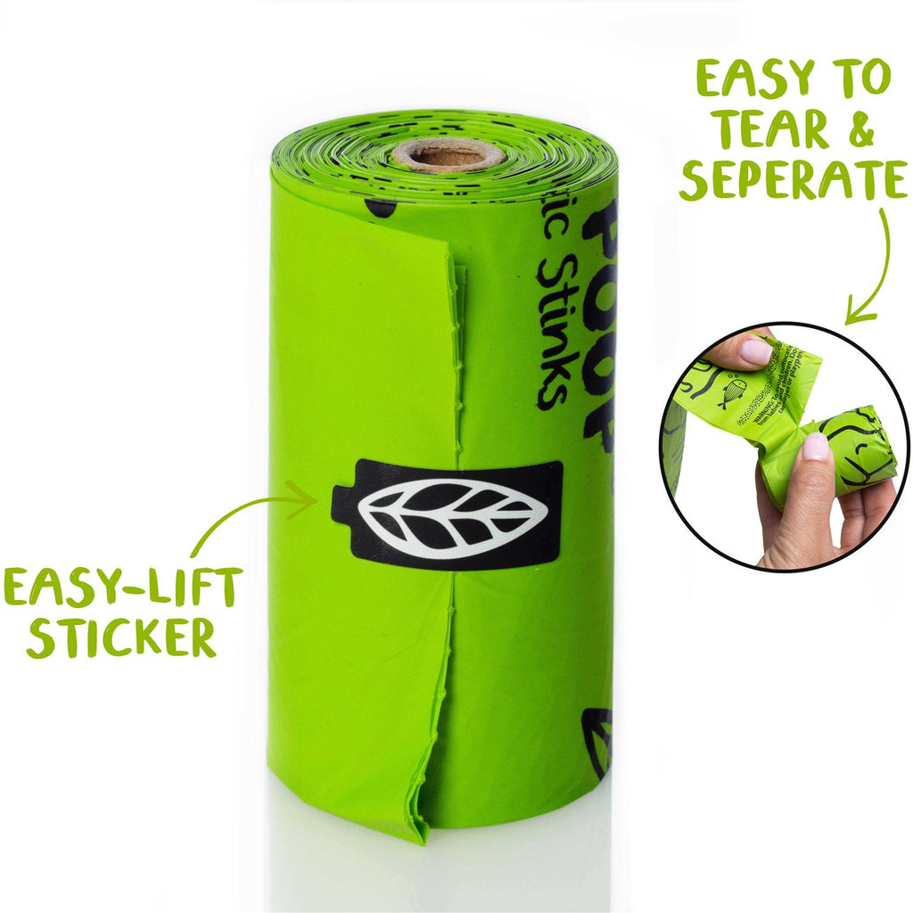 Compostable Dog Poop Bags on Refill Rolls G4754