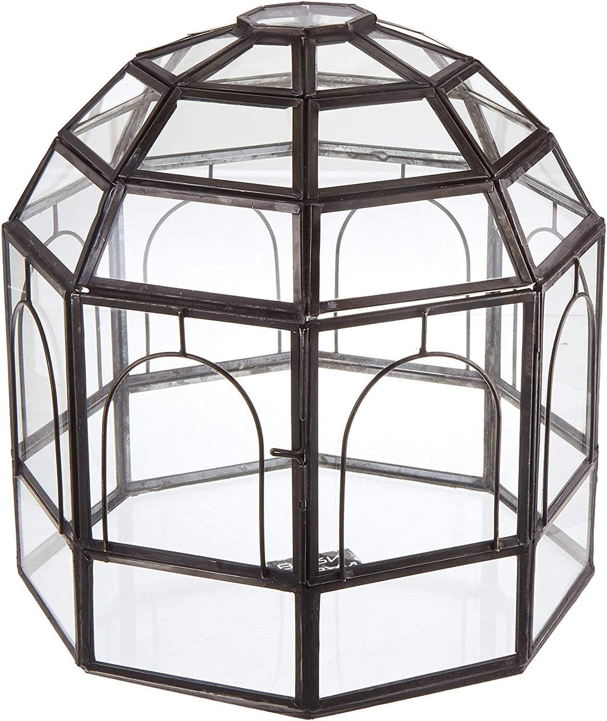 Large Glass Terrarium 10 x 9 x 9 Black P164344
