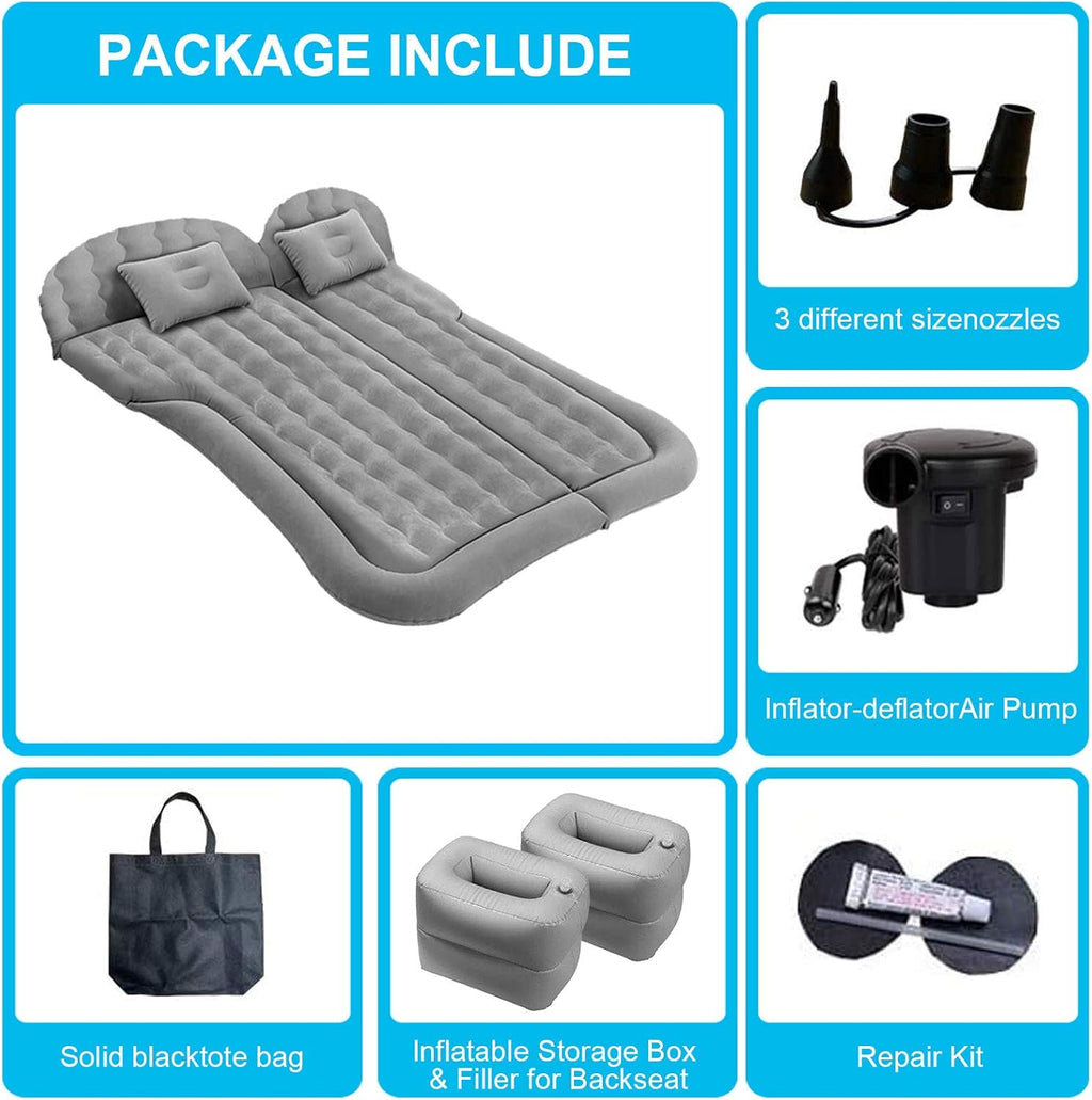 Inflatable Car Air Mattress with Pump O6229