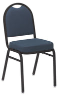 Black Vinyl Stack Chair A8496