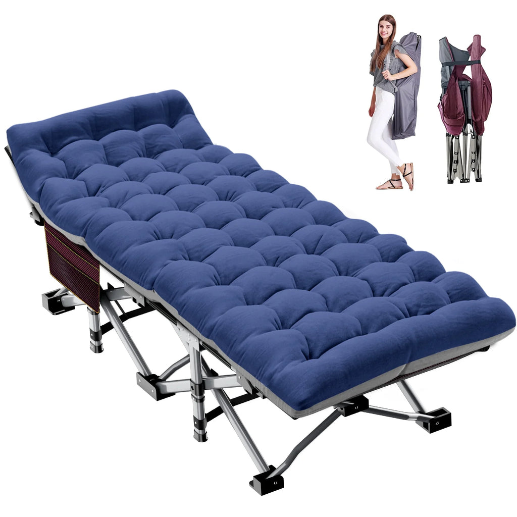 Folding Camping Cot with Mattress and Carry Bag K51563