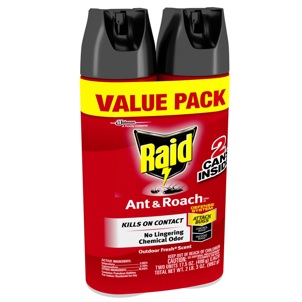 Ant & Roach Killer Outdoor Fresh Scent 17.5 oz 2 ct H20256