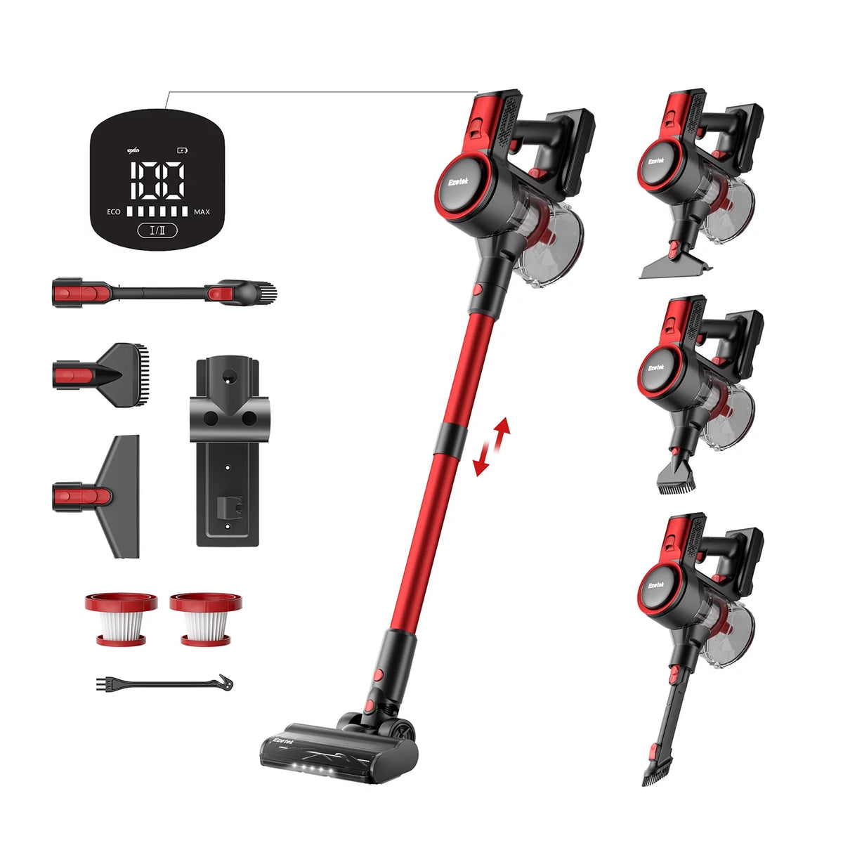 5 in 1 Cordless Stick Vacuum Cleaner with LED Display S5835