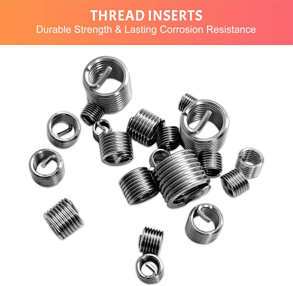 40 Pcs M6 x1.0mm Stainless Steel Thread Repair Kit T1008