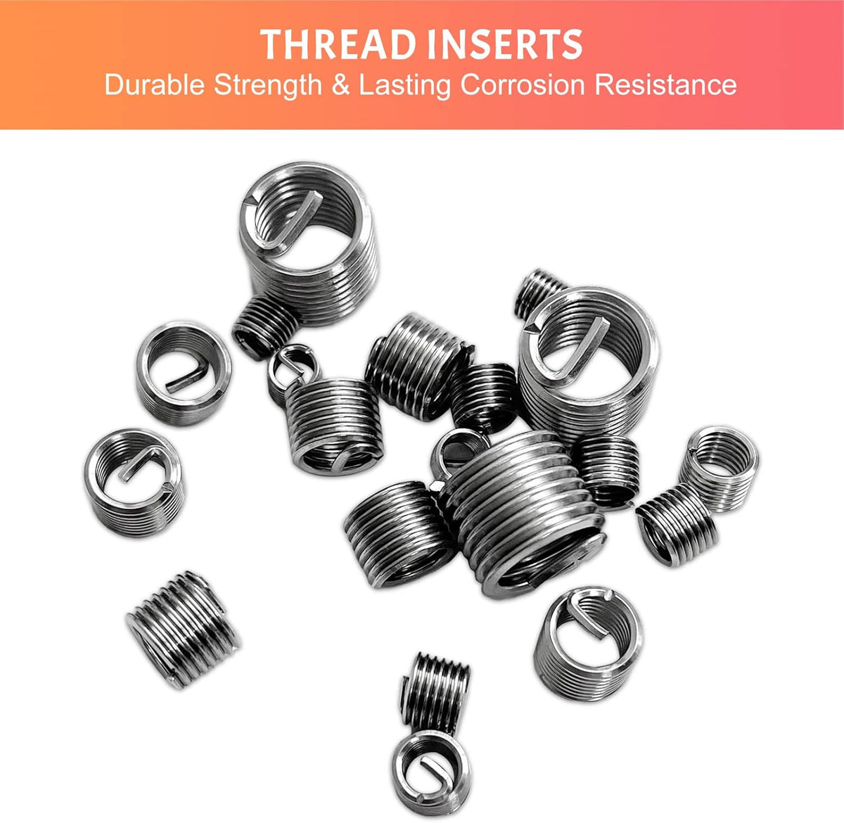 40 Pcs M6 x1.0mm Stainless Steel Thread Repair Kit T1008